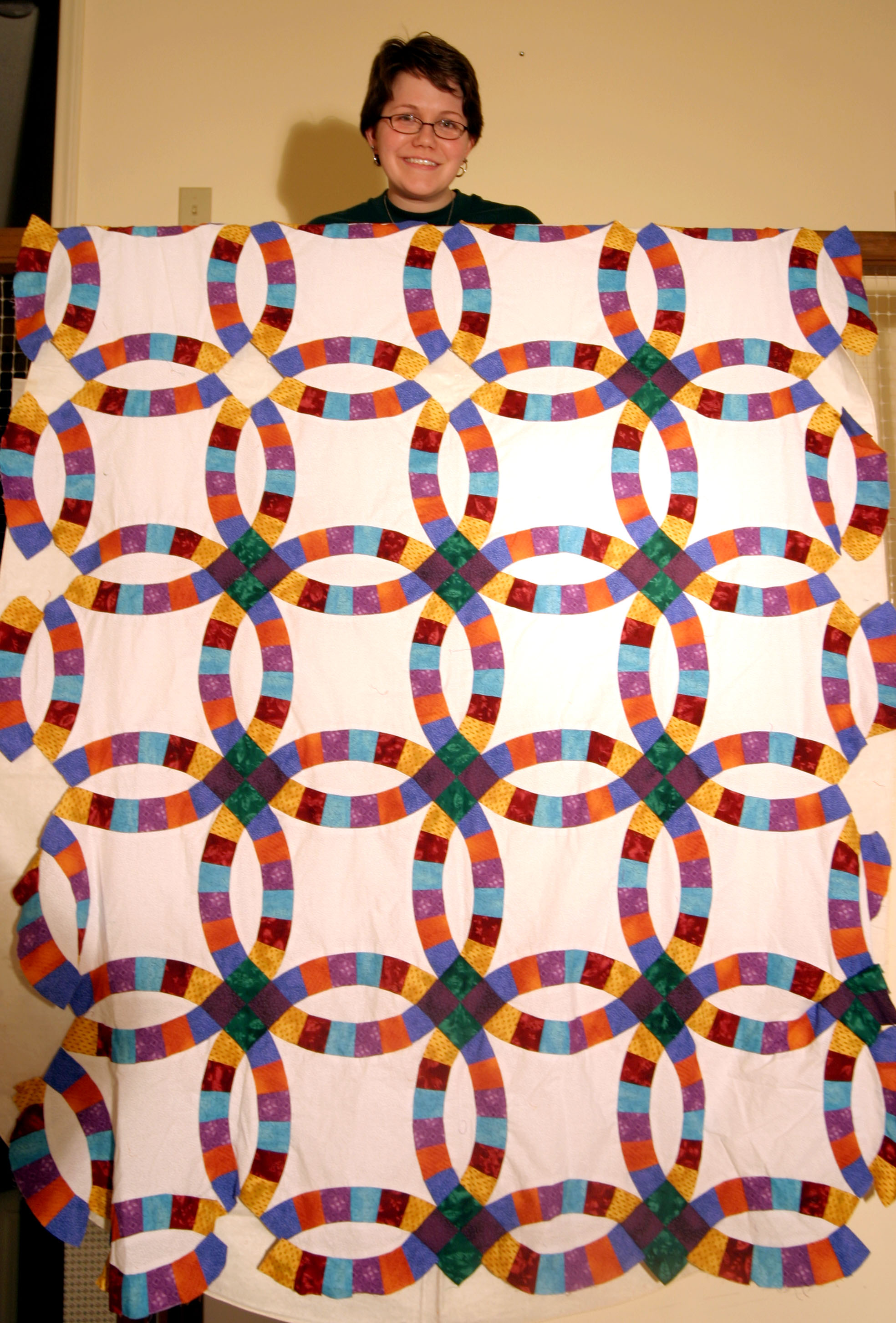 Double Wedding Ring Quilt