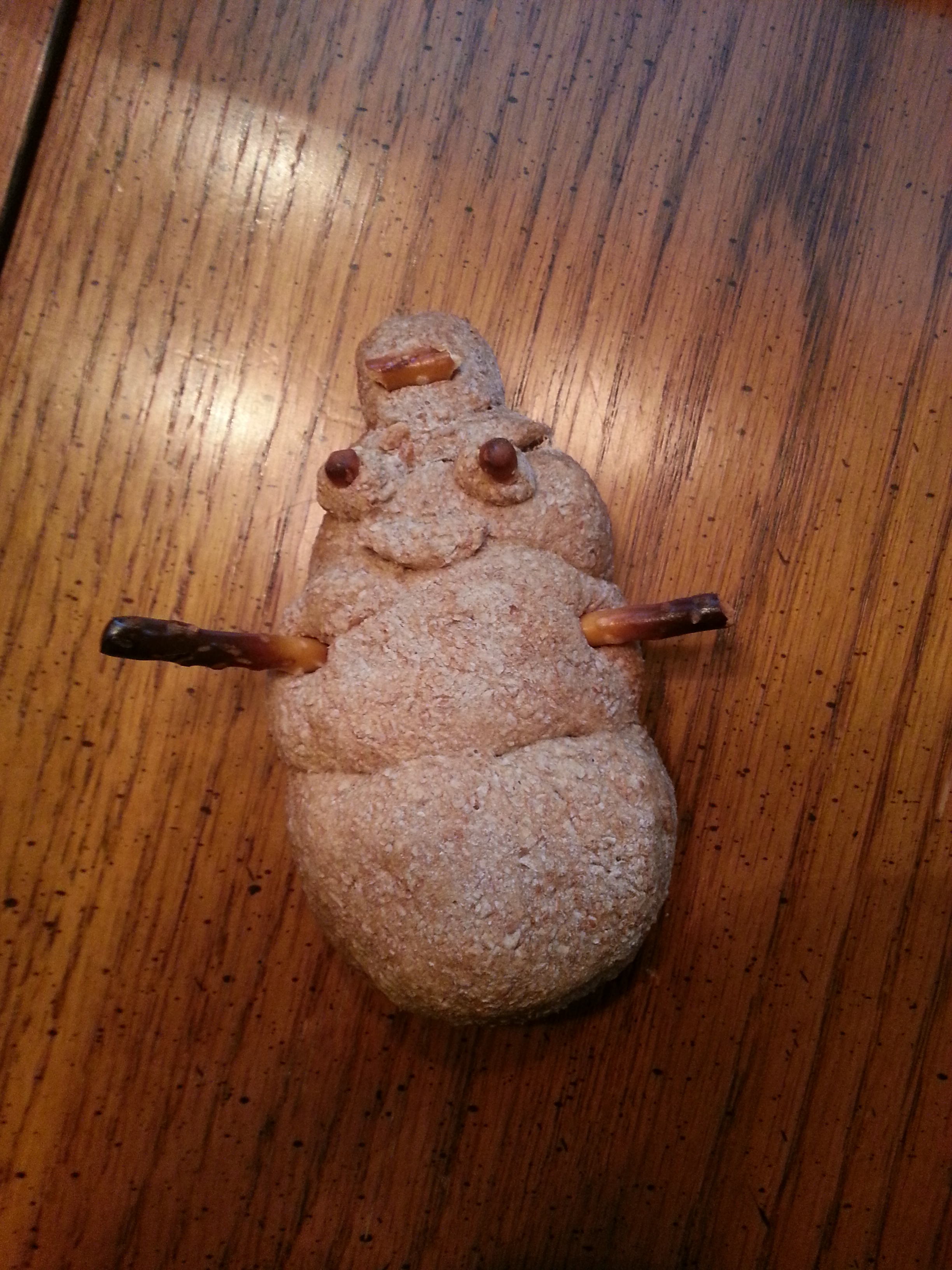 Lucys snowman bread