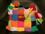 Knitted Patchwork Purse